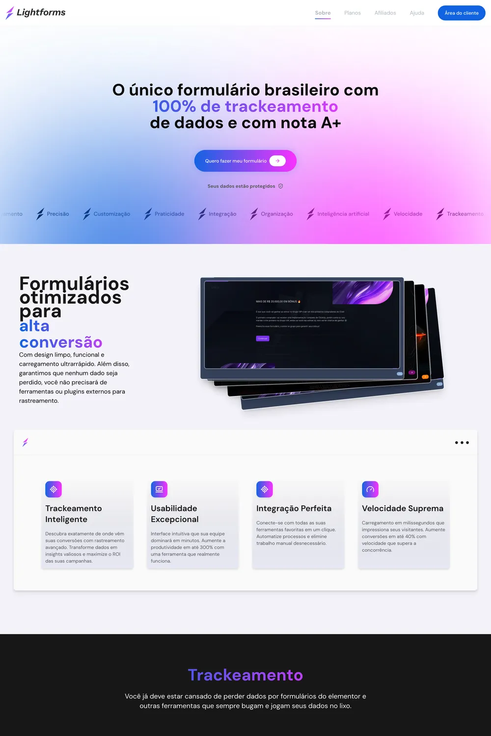Lightforms no desktop